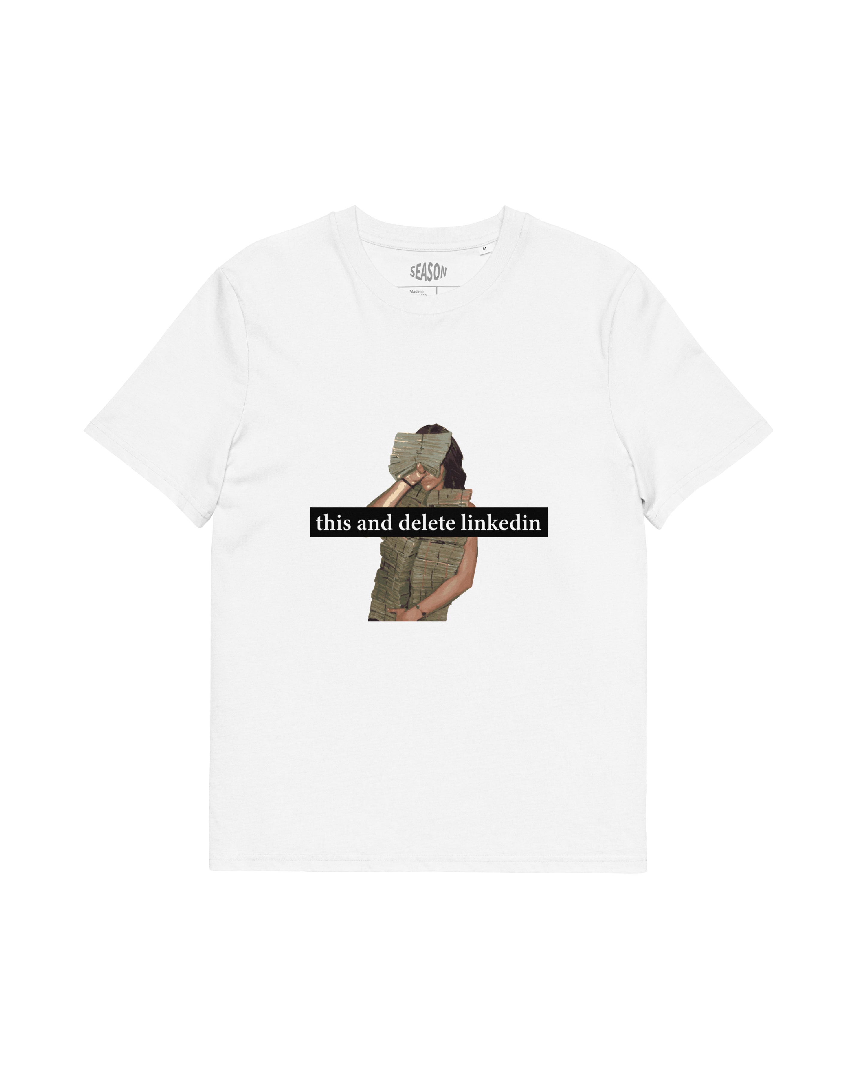 Delete linkedin Money T-shirt – statement merch från Season