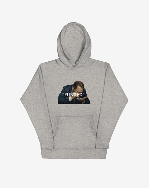 "Funded" Hoodie – statement merch från Season