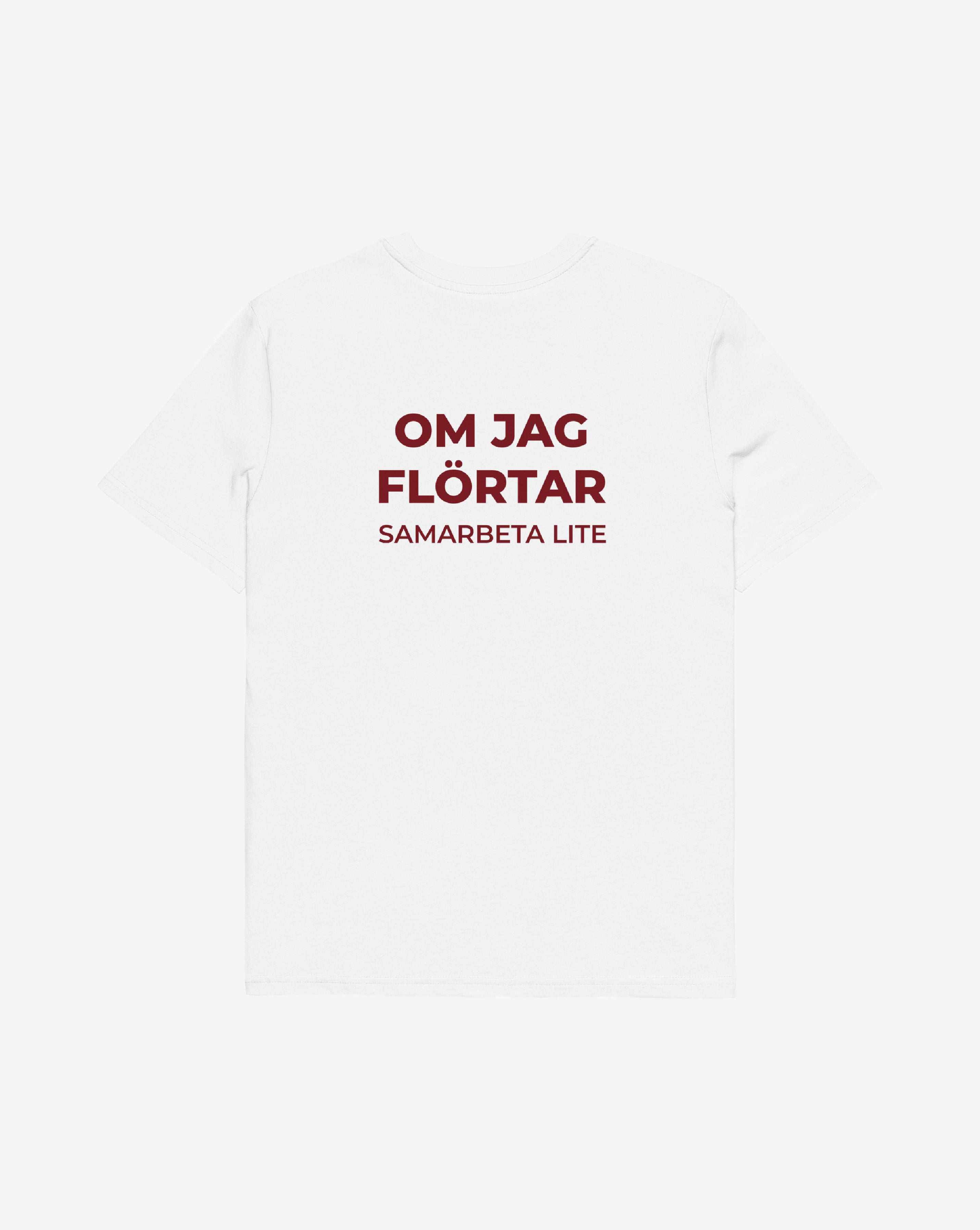 Om jag flörtar T-shirt – statement merch från Season