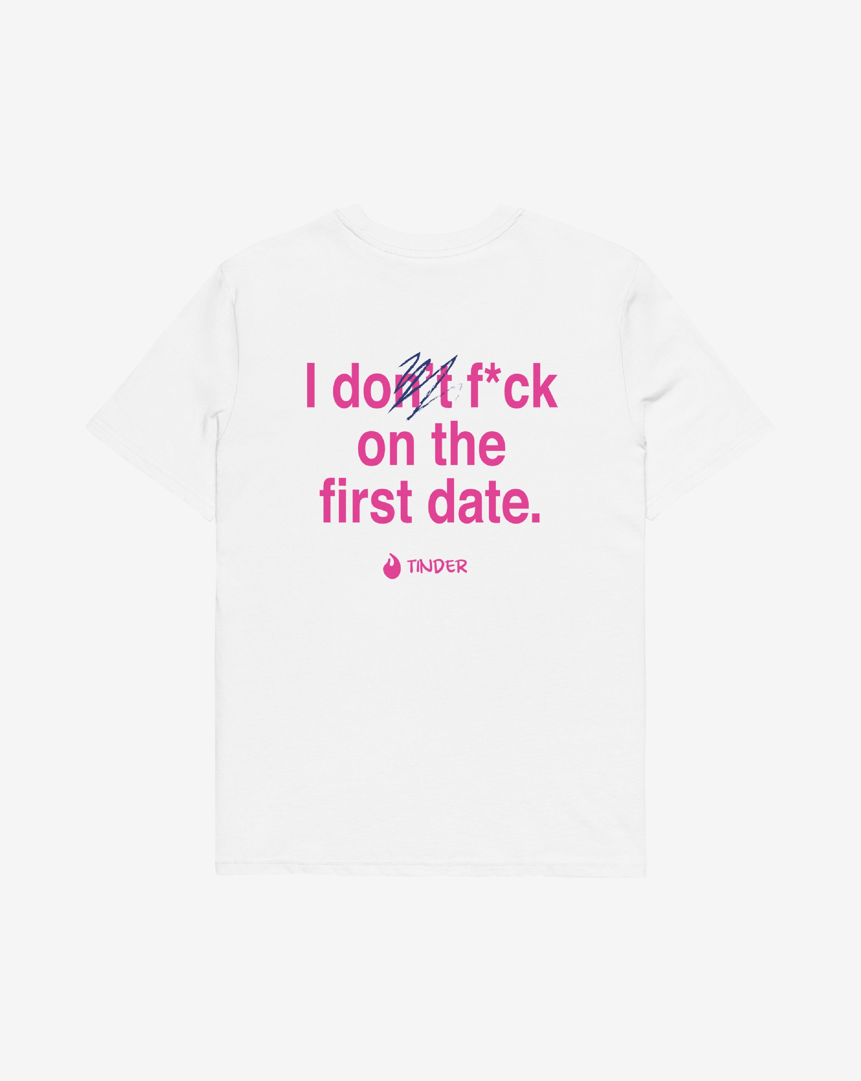F*ck on the first date T-shirt – statement merch från Season