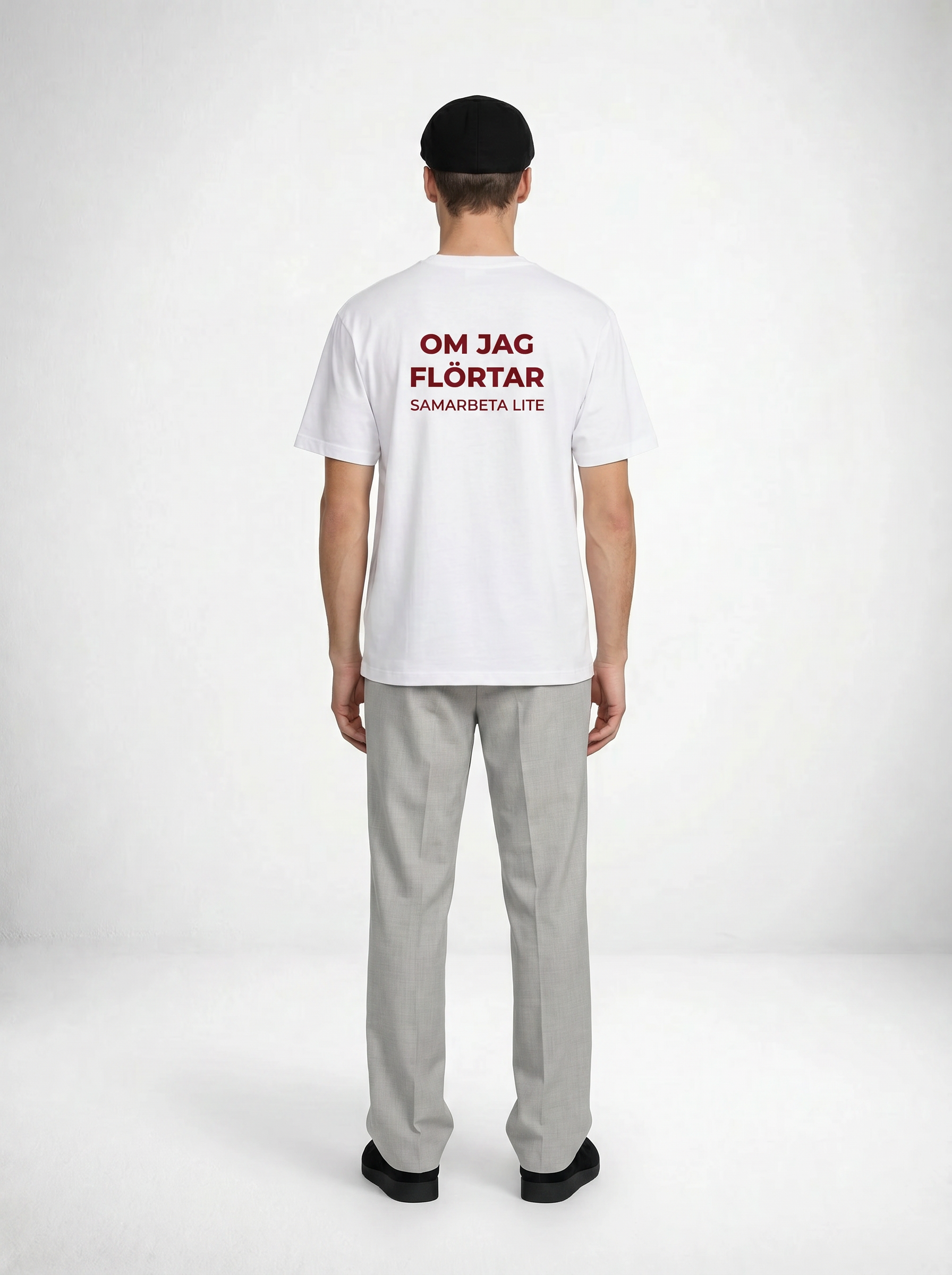 Om jag flörtar T-shirt – statement merch från Season